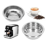 2 Piezas 58mm Filtro de Café Reutilizable de Acero Inoxidable 1 y 2 Tazas Filtros Canasta de Filtro Espresso Easy Clean Filter para Cafetera Compatibles con Cafeteras Delonghi/Breville