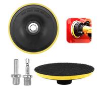 2 Piezas 5in/125mm Plato de Lijado para Amoladora, Platos Lijadores para Amoladoras Angulares, Plástico de Alta Viscosidad Plato de Lijado con Gancho y Bucle M14 para el Metal/Automóvil/Carpintería