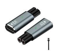 2 Piezas 5V USB C Adaptador de Cargador para Philips OneBlade QP2734, QP2724, QP2824, QP2834, QP4631, QP2720, Adaptador para Afeitadoras, Convertidores de Cargador, Repuesto para Reloj Inteligente
