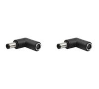 2 piezas 7.4X5.0 Cabeza Recta A 7.4X5.0 Codo Conector Conversor Adaptador Cargador de Potencia