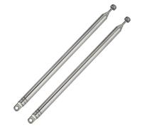 2 Piezas 76cm 7 Secciones Antena Telescopica,FM Antena Telescópica Portátil para TV Radio Dab Recepción Estéreo FM/Am, 7 Secciones