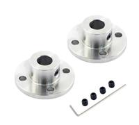 2 Piezas 8mm Rígido Brida Acoplamiento De Eje, Acero Inoxidable Conector De Acoplamiento Del Eje Del Motor Para El Modelo De Rc, Piezas De Bricolaje