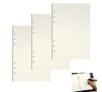 2 Piezas A5 Papel de Recambio, 135 Hojas Papel de Línea Horizontal, 6 Agujeros Papel de Relleno Rayado, Papel Recambio Rellenable, Hojas de Recambio para Filofax A5, Notas, Bricolaje, Diario, Pintura