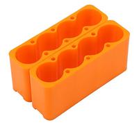 2 piezas Abrazadera de Soldadura de Batería, Contenedor de Batería de Plástico Industrial 18650, Soporte de Batería Ajustable, Accesorio de Fijación de Soldadura(4 knots)