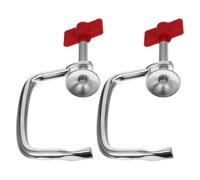 2 Piezas Abrazadera para Máquina de Pasta de Mano Ajuste Rojo | Fijación Segura y Montaje Rápido, Diseño Desmontable, para Cocina Casera y Uso Comercial
