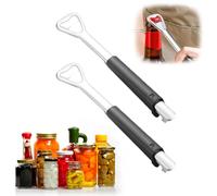 2 Piezas Abrelatas ajustable para manos débiles,abridor de latas de acero inoxidable,Abrelatas Manual,Abridor de Tarros Ajustable,Para Familias, Mujeres, NiñOs y Personas Mayores
