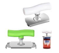 2 Piezas Abridor de Tarros Set, Multifunción Acero Inoxidable Abrelatas Manual, Profesional Abridor Tarro, Ajustable Abridor de Tapa para Cocina, Hogar, Hotel, Viajes, Restaurante, Bares
