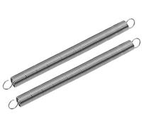 2 Piezas Acero Inoxidable 304 Resortes De Extensión Con Gancho Muelle 250mm, Diámetro Del Cable 2mm, Diámetro Exterior 16mm