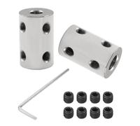 2 Piezas Acoplamiento Rígido 3mm a 6mm, L22 x D14 Acoplador Del Eje Del Motor De Acero Al Carbono Galvanizado Para Impresoras 3D, Accesorios De Motor, RC Barco Coche Avión