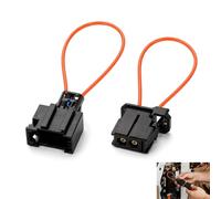 2 Piezas Adaptador Bucle Fibra Óptica, Conector MOST, Kit de Bucle de Derivación Macho y Hembra para Diagnóstico Automotriz, Conector de Red Multimedia Óptica para Reparación Mantenimiento Sistemas
