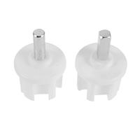 2 Piezas Adaptador de Eje Redondo de 60mm para Toldo Blanco | Plástico E Hierro, Instalación Fácil y Estabilidad Mejorada, Uso Exterior en Jardín y Reparación