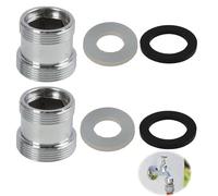 2 Piezas Adaptador de Grifo M20 a M22, Adaptador de Rosca Doble para Conexión de Grifos M20 y M22, Adaptador de Rosca, Conector Aireador para Cocinas, Aireadores de Grifo, Distancia entre hilos: 1 mm