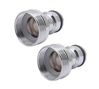 2 piezas adaptador de hilo macho M24 adaptador de cable macho M21 juego de conectores rápidos para manguera hembra para lavadora de cocina de jardín Faucet universal