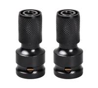 2 Piezas Adaptador de Llave de Impacto de Vaso, Juego de Adaptadores de Broca de Mandril Convertidor 1/2 Cuadrado a 1/4 Hexagonal y Reductores Accesorios para Carraca Destornillador (B)