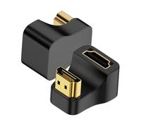 2 Piezas Adaptador de Video Ángulo Recto Conector HDTV Acoplamiento de TV Compatible con Múltiples Dispositivos Instalación y Uso para Conexiones de Computadora