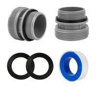 2 Piezas Adaptador Manguera Piscina, 4560 Conector Manguera Piscina 40 mm a 1 1/2 Pulgadas, Kit Conector Piscina, Compatible con Bombas de Filtro Intex Coleman