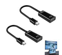 2 Piezas Adaptador Mini DisplayPort a HDMI, 4K 30Hz, Mini Displayport a Hdmi Compatible con MacBook Pro, MacBook Air, Surface Pro, iMac, XPS y más, para monitores, proyectores y HDTV