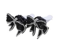 2 Piezas Adorno De Salida De Aire Accesorios De Ventilación De Coche Difusor De Aire Del Coche Accesorios Para Colgar Coches Ambientador De Coche Black El Plastico