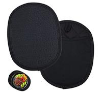 2 piezas Agarraderas de Algodón ,2 en 1 Manoplas Horno con Bolsa, Salvamanteles Silicona Guantes Cocina,Antideslizante Manopla Horno para Cocina, Hornear, Barbacoa (20x25cm)