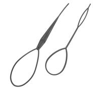 2 Piezas Aguja para Trenzas y Recogidos, Herramienta Elástica | Multi Talla Bucles, para Extensiones y Cabello, Uso Diario y Trabajo, Ligera de 0.19 Onzas