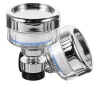 2 Piezas Aireador Ahorrador de Agua Giratorio 360° | Caudal Estable y Chorro Dirigido, ABS Plata, para Fregadero y Lavado de Verduras en Casa