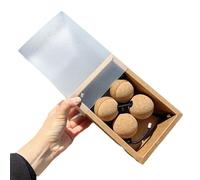 2 Piezas Ajustable Asalato Instrumentos de Percusión Africanos Aslatuas para Lecciones de Música, Acompañamiento de Banda Kashaka Portátil(Wood color)