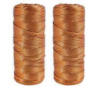 2 Piezas Alambres de Bronce con Brillo MetáLico de 100 M, 1,5 mm de Grosor, para Manualidades, DecoracióN, Bodas, Manualidades NavideñAs, Envoltura de Regalos y Manualidades DIY, Cinta No EláStica