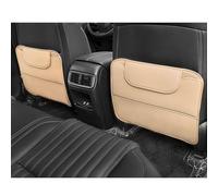 2 Piezas Alfombrilla Antipatadas para Alfa Romeo Alfetta GT GTV 1974-1986, Kick Mats Protección Fundas Antisuciedad Protector Respaldo Asiento Coche,Beige