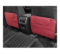 2 Piezas Alfombrilla Antipatadas para Dodge Collar 2007-2013 Without Armrest, Kick Mats Protección Fundas Antisuciedad Protector Respaldo Asiento Coche,Red