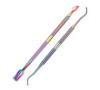 2 Piezas Alicates Cuticulas Acero Inoxidable,Cuticulas Profesional Alicates para cutículas,Pinzas cortaúñas para uñas espesas/cortaúñas,gradiente azul