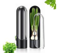 2 Piezas Almacenamiento de Hierbas para Refrigerador, Contenedor de Hierbas Frescas, Almacenamiento de Hierbas, Conservador de Hierbas Frescas, Contenedor de Hierbas para Cilantro, Perejil, Espárragos