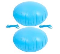 2 Piezas Almohada Protectora de Piscina Gigante Redonda de PVC | Cojín Inflable de 120cm, Diseño Protector para Cierre Invernal, Forma Circular
