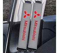 2 Piezas Almohadilla Cinturon Coche para Mitsubishi ASX Outlander Lancer, Cómodas y Duraderas Hombreras para Cinturones de Seguridad, Auto Interior Accesorios,B Grey