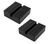 2 Piezas Almohadilla de Gato Hidraulico para Coche, Taco Goma Amortiguador para Gato Hidráulico, Almohadillas para Coche Gatos, Jack Pads Bloque Ranurado