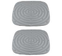 2 Piezas Almohadilla De Nido De Pollo, Almohadillas Lavables para Caja de Anidación, Reutilizables para Gallinas Pondeadoras, Camas, Pollitos (Gris)