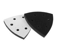 2 piezas Almohadilla de Repuesto para Lijadora Triangular de 6 orificios | Espuma 9x9x1,2 CM, Adhesivo Sensible a Presión, Instalación Rápida, para Papel y Orbitales