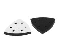 2 Piezas Almohadilla de Respaldo para Lijadora Triangular de 6 Orificios | Adhesivo Sensible a Presión 9,00x9,00x1,20cm, Espuma, para Papel y Lijadoras Orbitales
