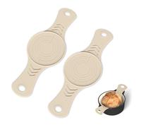 2 Piezas Almohadilla de Silicona para Hornear para de Pan con Asas Herramienta de Cocina Reutilizable y fácil de Limpiar Estera de Silicona para Estera para Hornear Madre