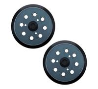 2 Piezas Almohadilla Lijadora Orbital Compatible con MAKITA BO5041, Plato Lija 125mm 8 Agujeros, Plato Soporte Velcro 5 Pulgadas, Base Lijadora Repuesto con 3 Orificios Tornillo Distancia Centro 32 mm