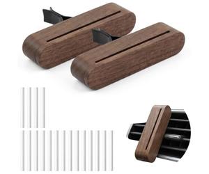 2 Piezas Ambientador Coche para Opel Astra Schrägheck K B16 I 2015-2021 | Madera Difusor Coche, Ambientadores para Coche con Clip con 18 Núcleo de Algodón Reemplazable, Aromatizar El Habitáculo