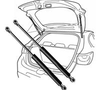 2 Piezas Amortiguador de Gas para Portón Trasero Maletero para Audi A4 B7 Avant (8ED) 2004-2008(OEM:8E9827552G)-49cm, Resortes de Gas para portón Trasero de Coche