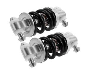 2 Piezas Amortiguador Trasero de Acero 650 Lb | Absorción de Impactos, Reduce Vibraciones, Instalación Rápida, Mejora Comodidad, Repuesto para Uso Deportivo