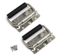 (2 piezas) Anillo de acero inoxidable con mango de 100 mm