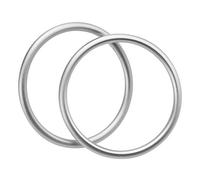 2 Piezas Anillo de Portabebés de Aluminio Anillo Sling Portabrazos Transpirables Correa Transportadora Anillos de aluminio para eslingas para bebés Anilla de Cabestrillo para Envoltorios para Niños
