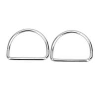 2 Piezas Anillos de Buceo d, Mantenimiento de cinturón de Peso de Acero Inoxidable 51x63 mm/2.0x2.5in Dobladillo de arnés del arnés retenedor Accesorios BCD BCD para Cintas de