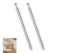 2 Piezas Antena Telescópica FM, Antena Portátil Radio FM Dab de 74 cm con 7 Secciones de Cobre, Portátil Mejorar Recepción Señal Estéreo Hi-Fi Radios Receptores Televisores Sistemas Audio Domésticos