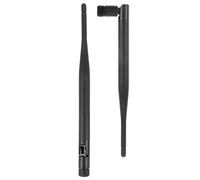 2 Piezas Antena WiFi, 5 Dbi, de Doble Banda 2.4/5.8g | Conectores SMA de Repuesto, Diseño Plug And Play, Color Negro, Uso Versátil Varios Dispositivos