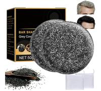 2 Piezas Anti Grey Bar,Anti Gray Bar,Revertir Las Canas,Apuntar a Las Canas,Restaurar El Color Natural Del Cabello (con Red de Espuma × 2)