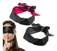 2 Piezas Antifaz para Dormir Seda Natural, Sleep Mask Antifaz Dormir con Correa Elástica Ajustable Mascara Dormir, Tapa Ojos para Dormir para Hombre Mujer, Eye Mask con Correa Ajustable Dormir