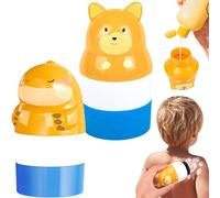 2 Piezas Aplicador de Protector Solar, Aplicador de Crema Solar en Roll on Recargable para Niños, Botellas de Rodillo de Crema Solar para Niños, Adultos y Familias (1)
